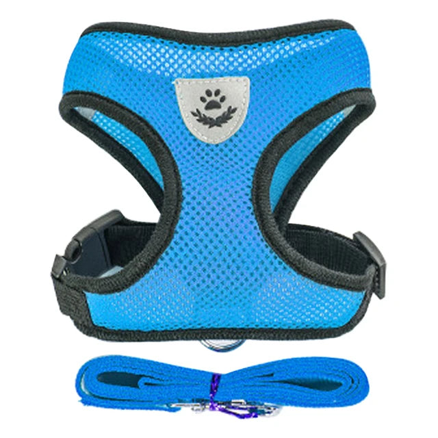 Breathable and lightweight harness vest for cats & dogs, designed for comfort and safety