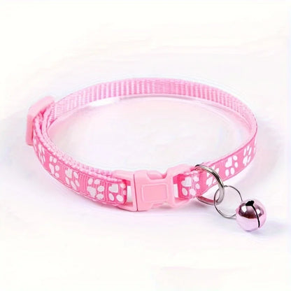 Fashionable Adjustable Stylish Cat Collar with safety bell, designed to keep your cat visible and prevent accidents