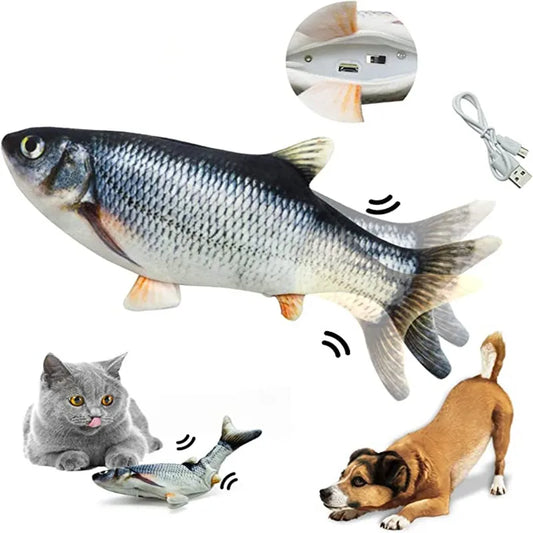 Realistic Fun Fish Toy for Cat mimicking natural fish movements for playful entertainment