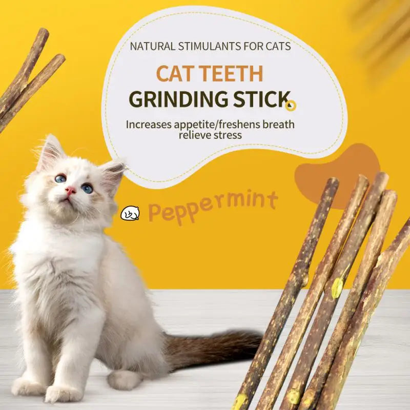 Safe and non-toxic Dental Care - Chew Sticks for Cats for your cat’s dental hygiene.