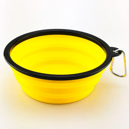 Adjustable-size Collapsible Travel Dog Bowl for pets of all breeds and sizes