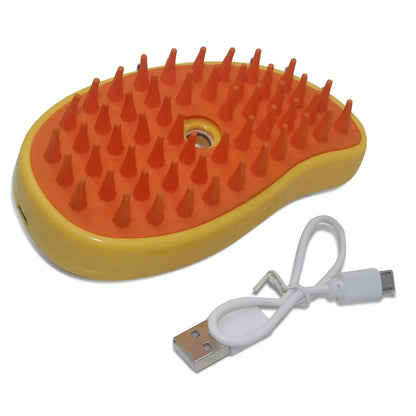 The lightweight and portable Pet Massage and Bath Brush is easy to carry for travel or home use.