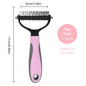 Groom your pet comfortably with the Dog Hair Grooming Brush, designed for all coat types