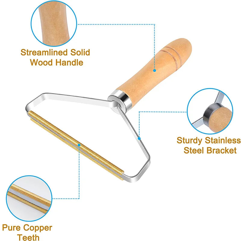 The Portable Pet Hair Remover Brush keeping sofas and chairs fur-free, protecting furniture from stubborn pet hair.