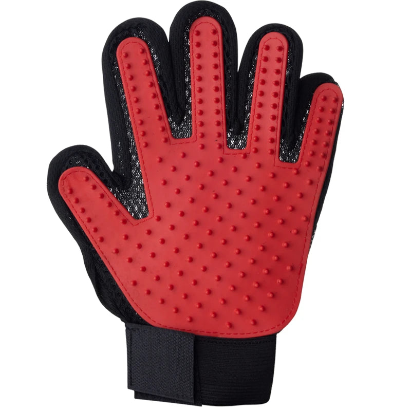 Durable Pet Grooming Anti Shedding Gloves designed for both dry brushing and wet grooming sessions.