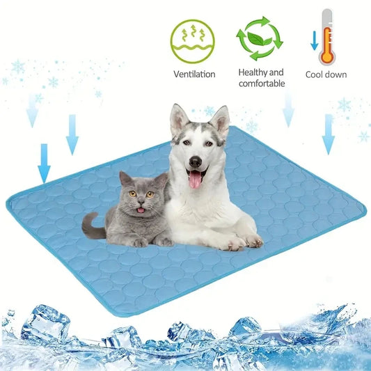 Pet Cooling Mat for Summer providing instant relief for your furry friend in the heat