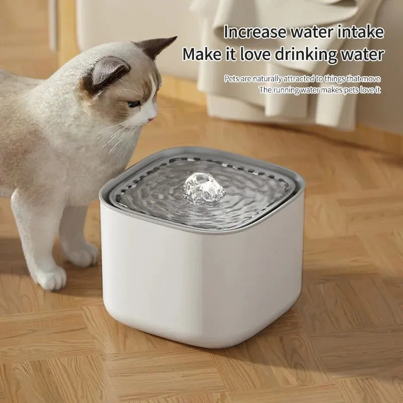 Automatic Pet Water Fountain with Filter & USB Port, 3L Capacity, Fresh Water for Pets, Quiet Operation, Pet-Safe Design, USB Powered, Suitable for Cats and Dogs, Keeps Water Clean and Fresh, Modern and Stylish Pet Hydration Solution