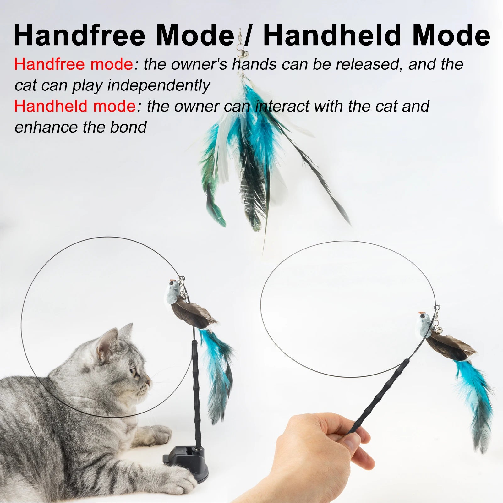 Interactive Bird Toy for Cats Mimics natural bird movements