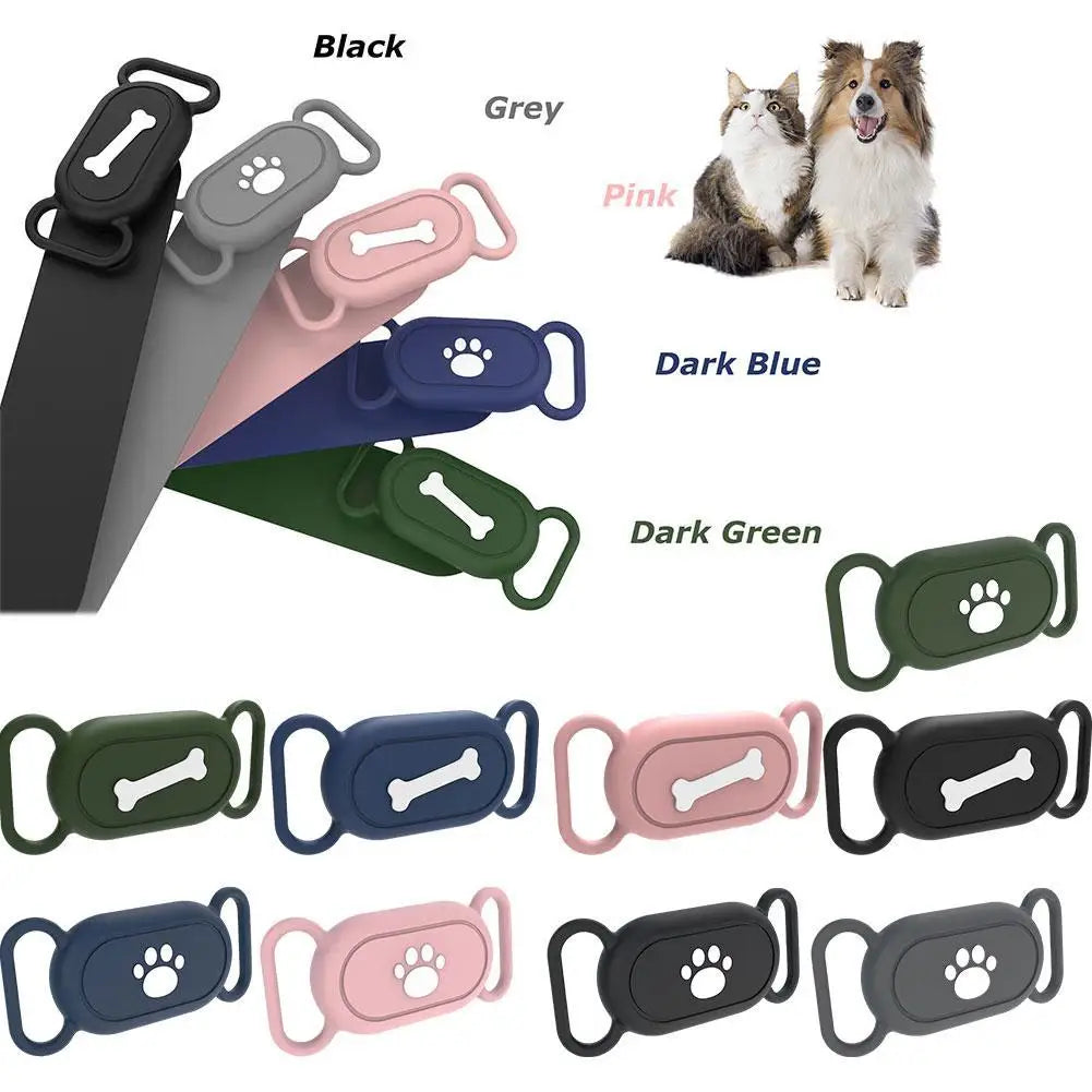 Smart-Tag Pet Collar Holder in sleek black design, providing ultimate protection for your SmartTag device