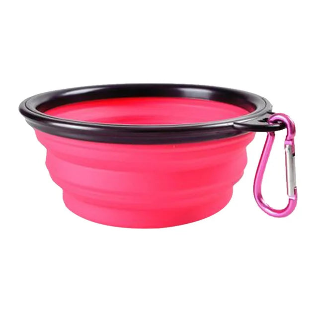 Eco-friendly silicone Collapsible Travel Dog Bowl, safe for your furry friend