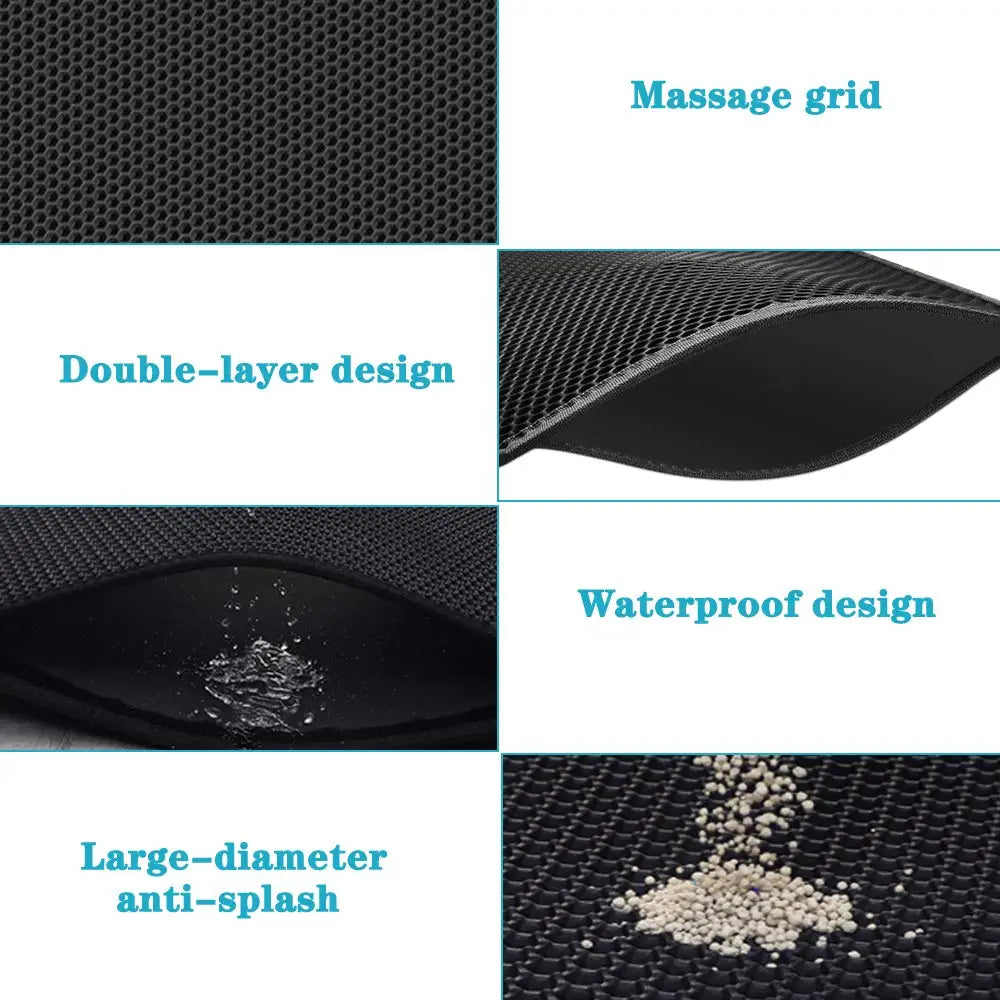 Cat Litter Mat - waterproof Secure placement ensures your mat stays in place