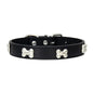 Easy-to-maintain Leather Dog Collars with stylish bone design