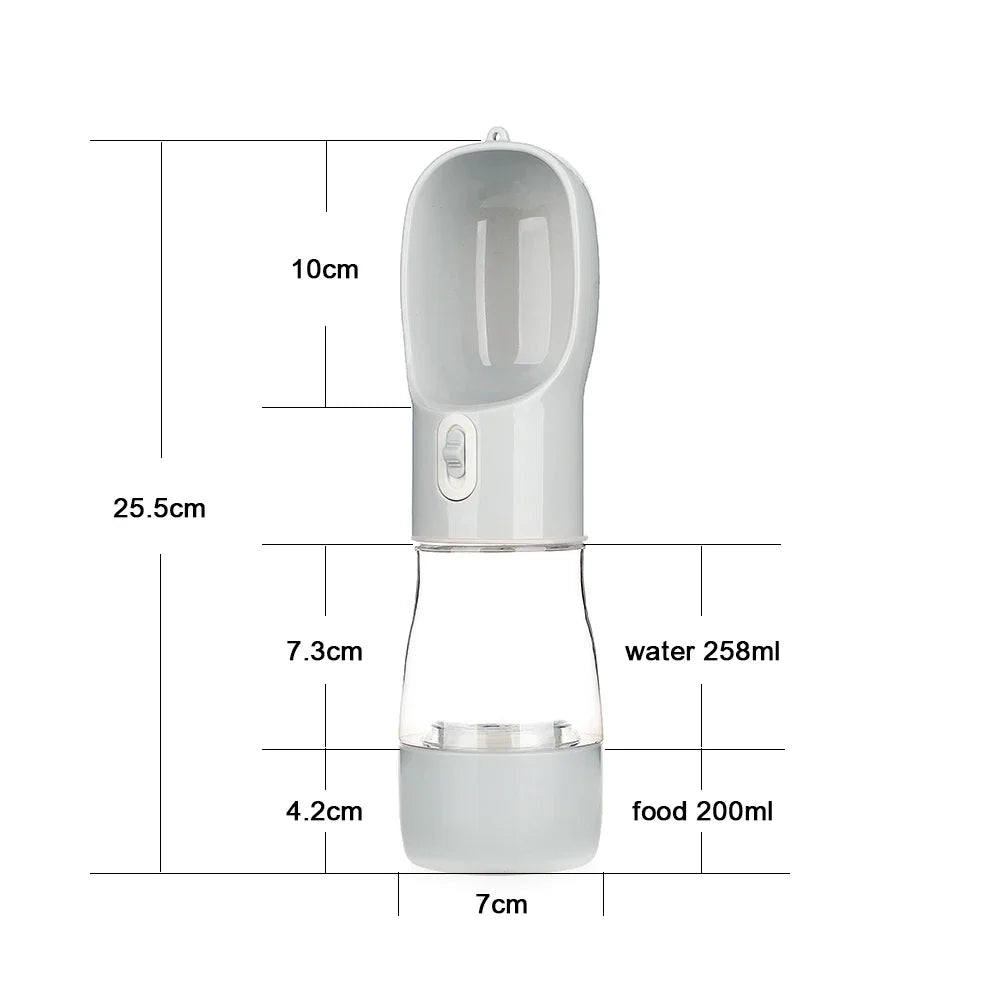 Portable Travel Bowl for Dog with an ergonomic design, making it comfortable to hold during long walks or hikes