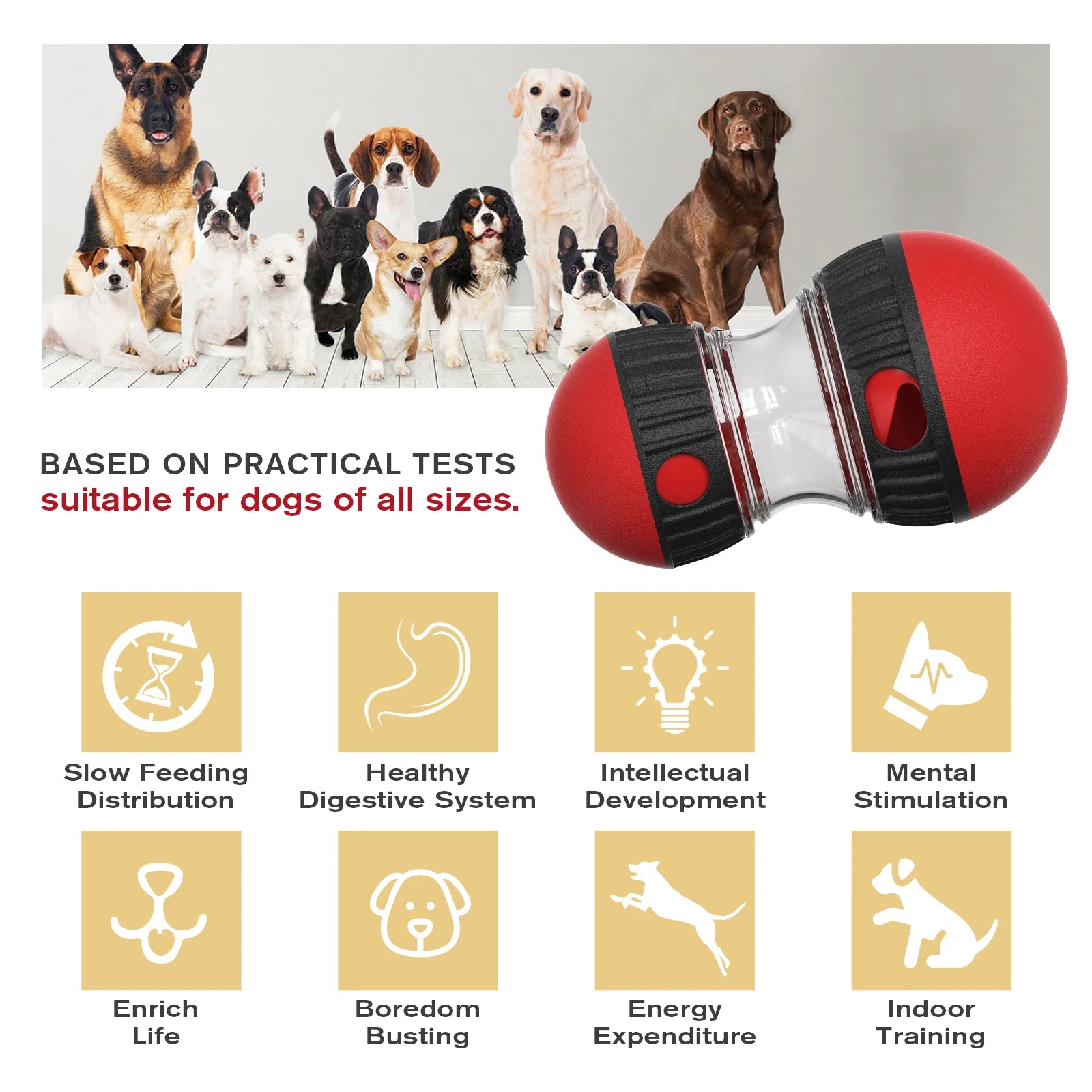 Interactive Dog Puzzle Feeder to prevent overeating and promote healthy feeding