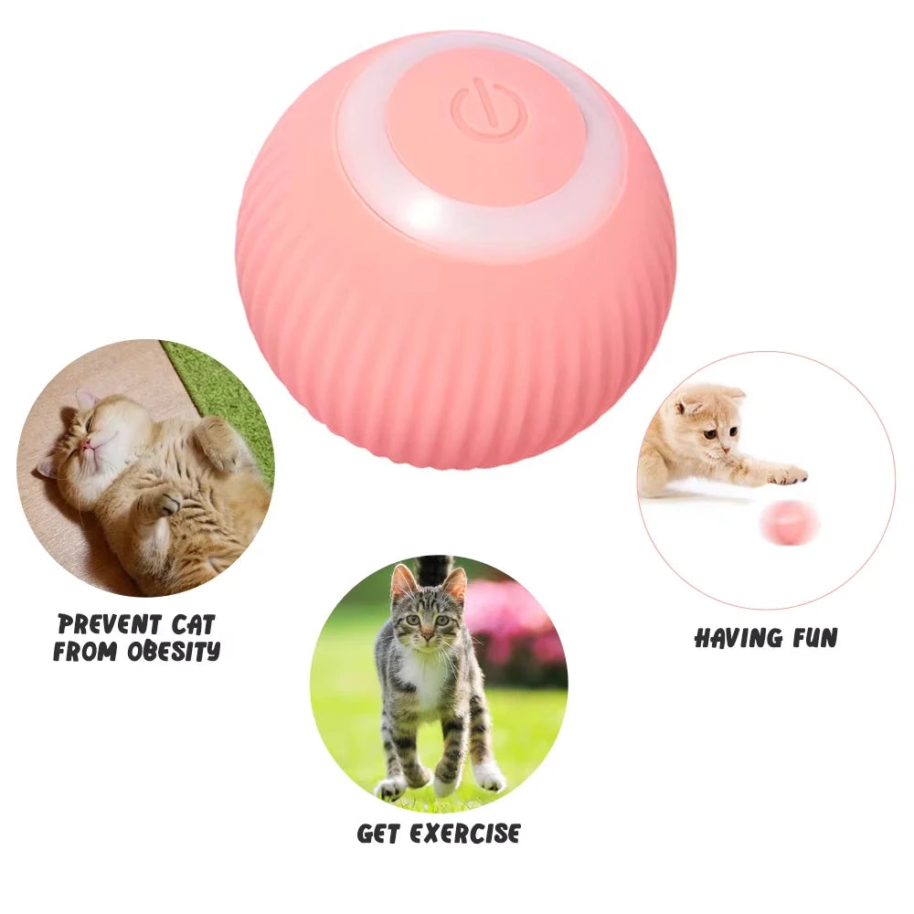 The Interactive Smart Pet Toy features a self-charging design, eliminating the need for constant battery changes and ensuring eco-friendly fun.