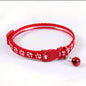 Durable Adjustable Stylish Cat Collar in a fun pattern, designed to fit cats of all sizes with an easy-to-adjust strap