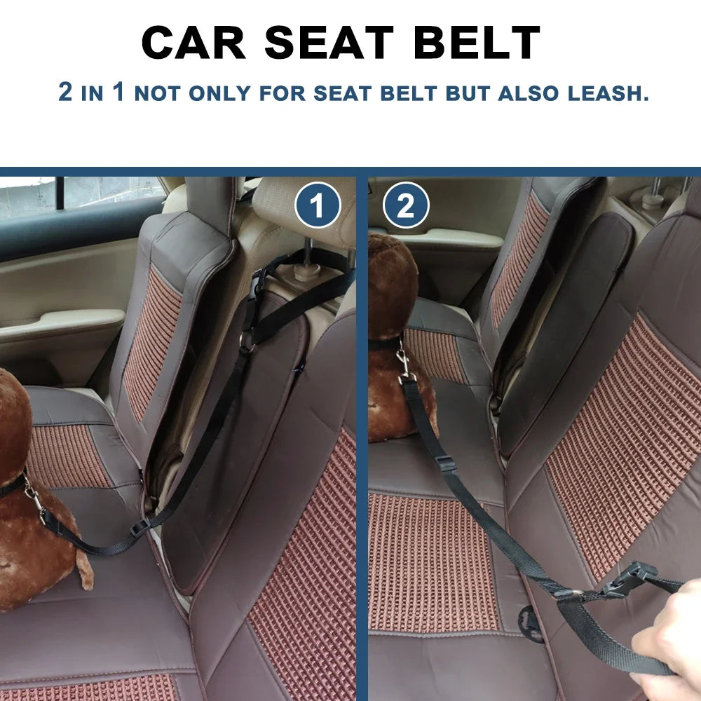 Pet Car Seat Belt Harness with universal fit for most car models