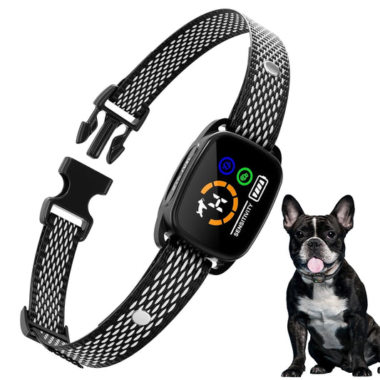 Rechargeable Bark Control Dog Collar with vibration technology, effectively deterring excessive barking without harm