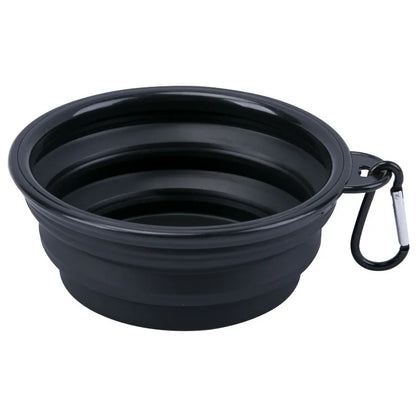 Handy Collapsible Travel Dog Bowl designed for road trips and camping