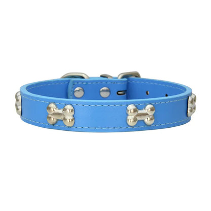 Adjustable Leather Dog Collars with secure, long-lasting closure