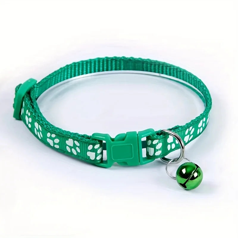 Pet-safe, vibrant Adjustable Stylish Cat Collar with easy customization options using the included DIY ring