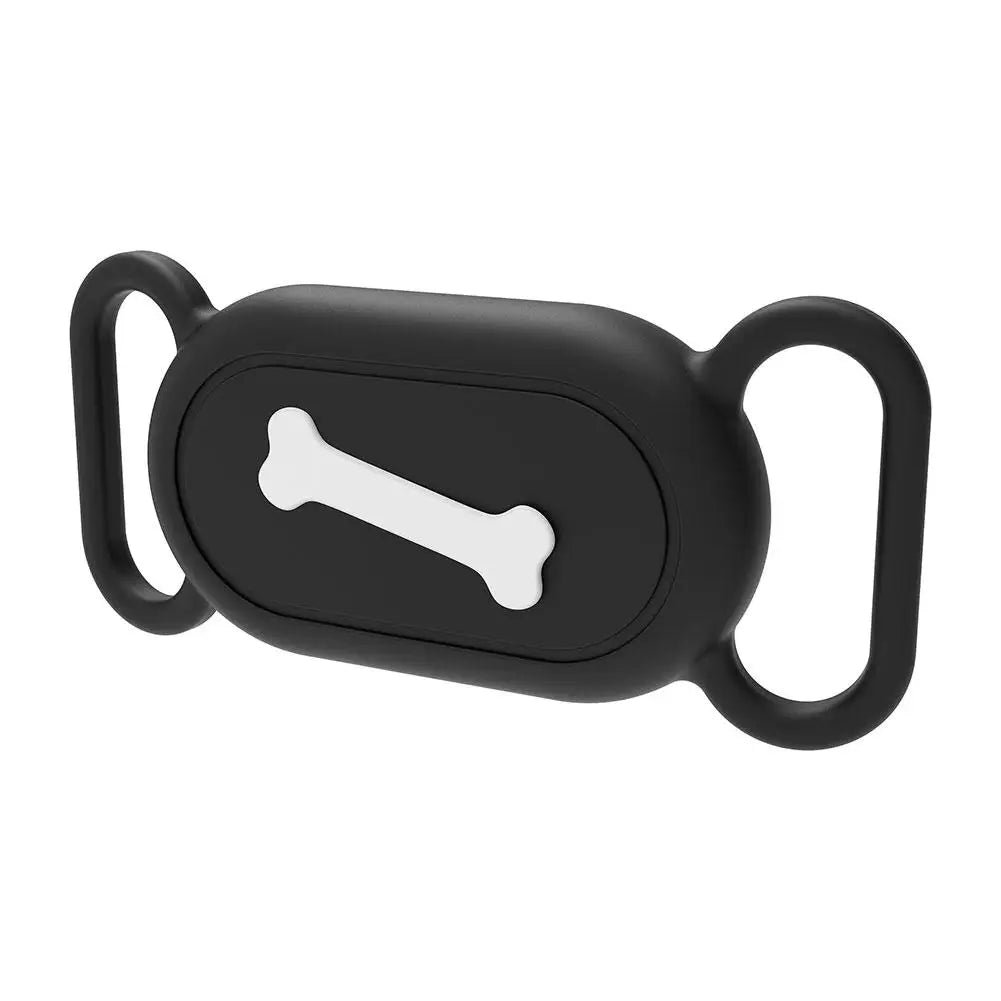 Smart-Tag Pet Collar Holder showing off its sleek, stylish look that complements any pet collar