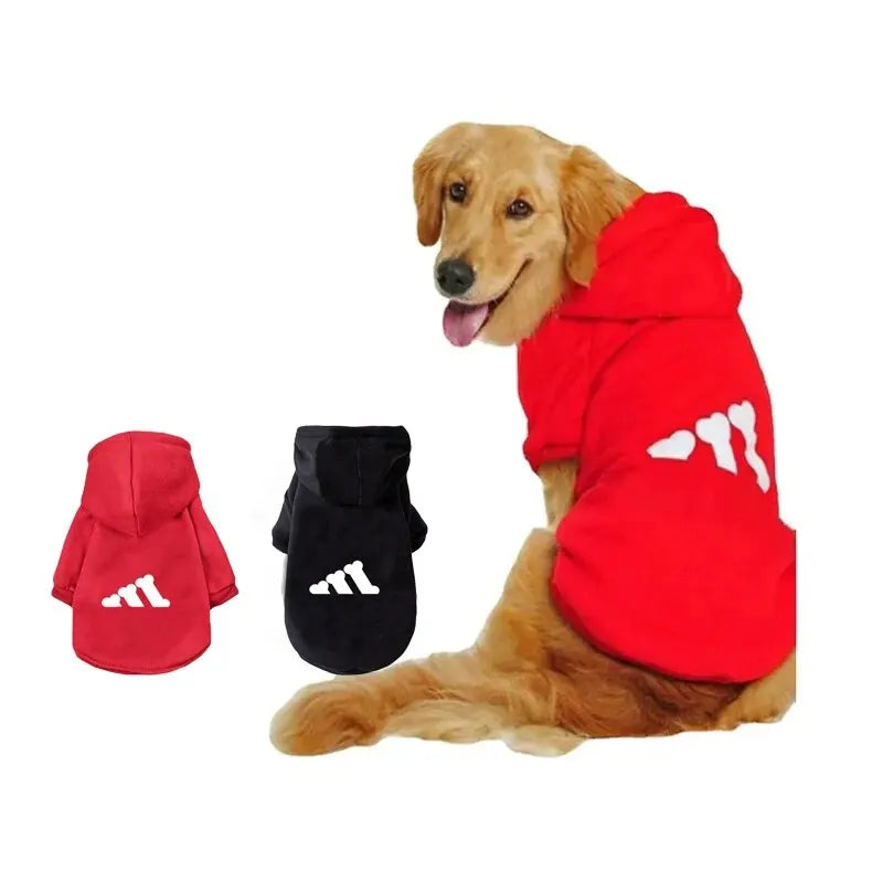 Soft polyester fabric in the Winter Fleece Hoodie for Dog, keeping your pet warm and comfortable