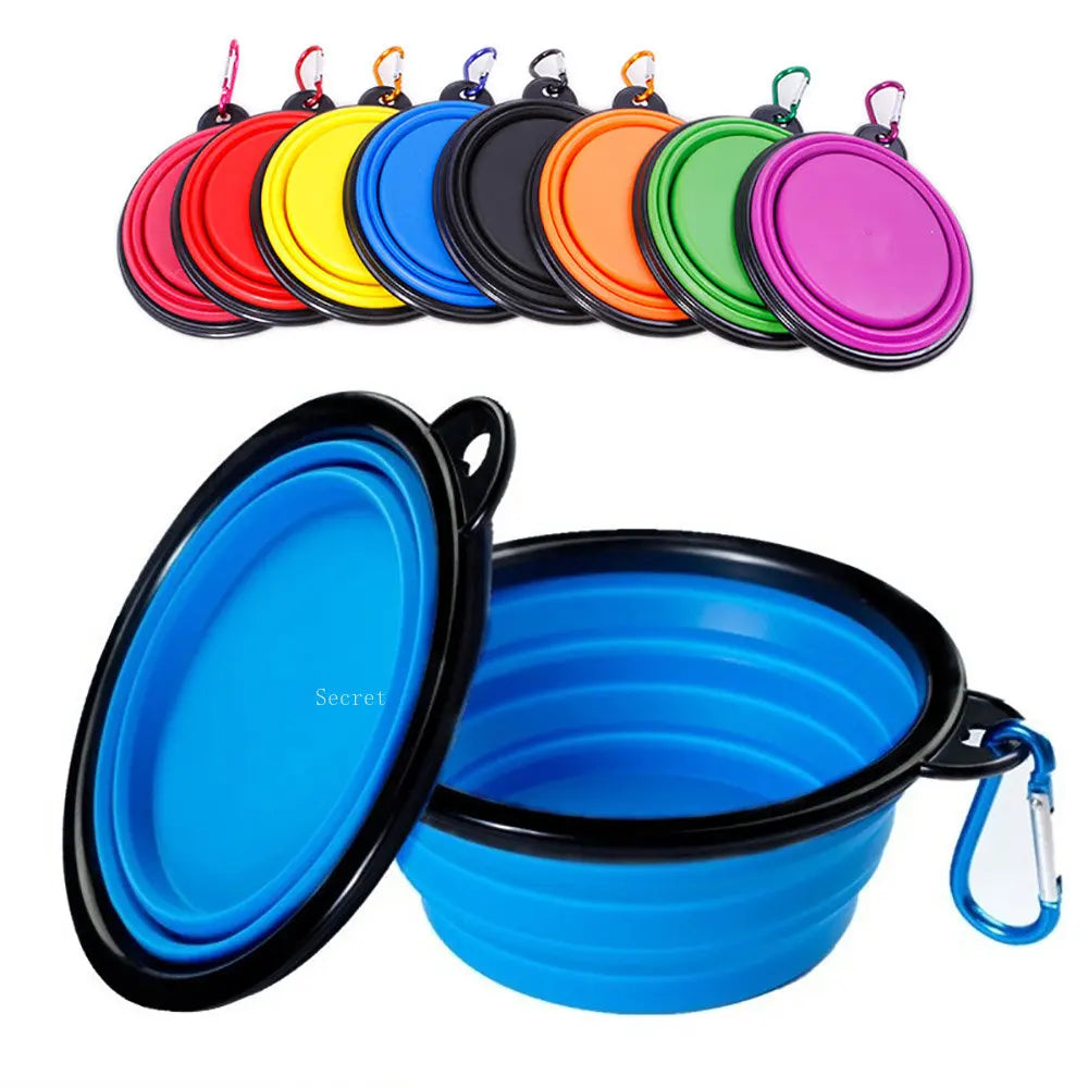 Portable Collapsible Travel Dog Bowl perfect for hiking and outdoor adventures