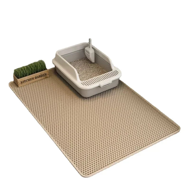 Protect your floors with the wear-resistant Non-Slip Cat Litter Mat