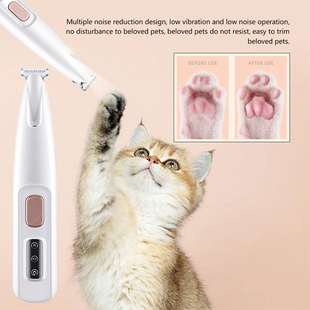 Cordless Wireless Pet Nail Cutter designed for quiet, stress-free nail trimming, ensuring a comfortable grooming experience for pets