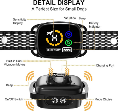 Adjustable Bark Control Dog Collar with customizable sensitivity settings to suit your dog's barking behavior