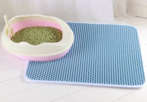 Waterproof Cat Litter Mat: Traps litter and shields your floors from spills