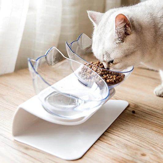 Non-Slip Cat Feeding Bowl with Elevated Stand – Ensures a comfortable and mess-free mealtime for your cat